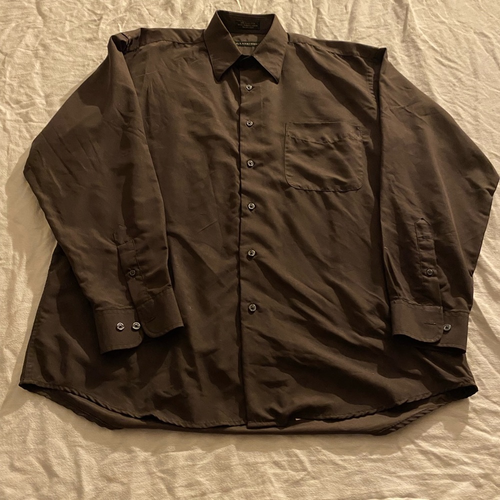 Hill & Archer long sleeve shirt size large 16-16.5 dark green